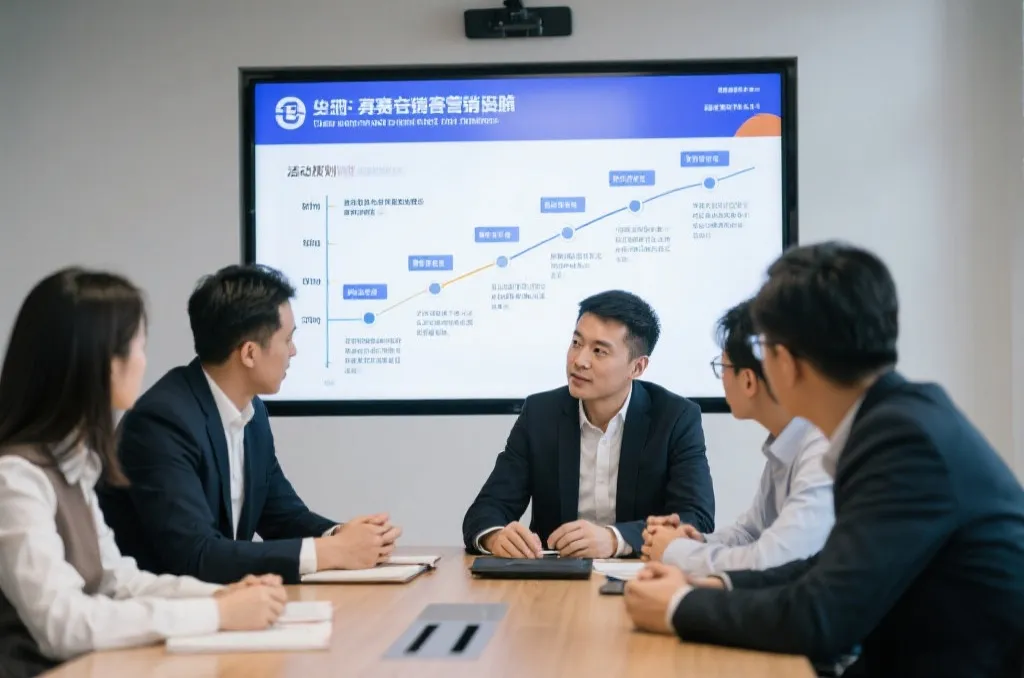 品牌团队讨论世界杯营销方案